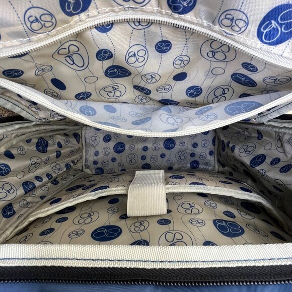Samantha Brown Unisex Navy Nylon With RFID Protected Pocket Travel Backpack Sz L - Picture 12 of 15